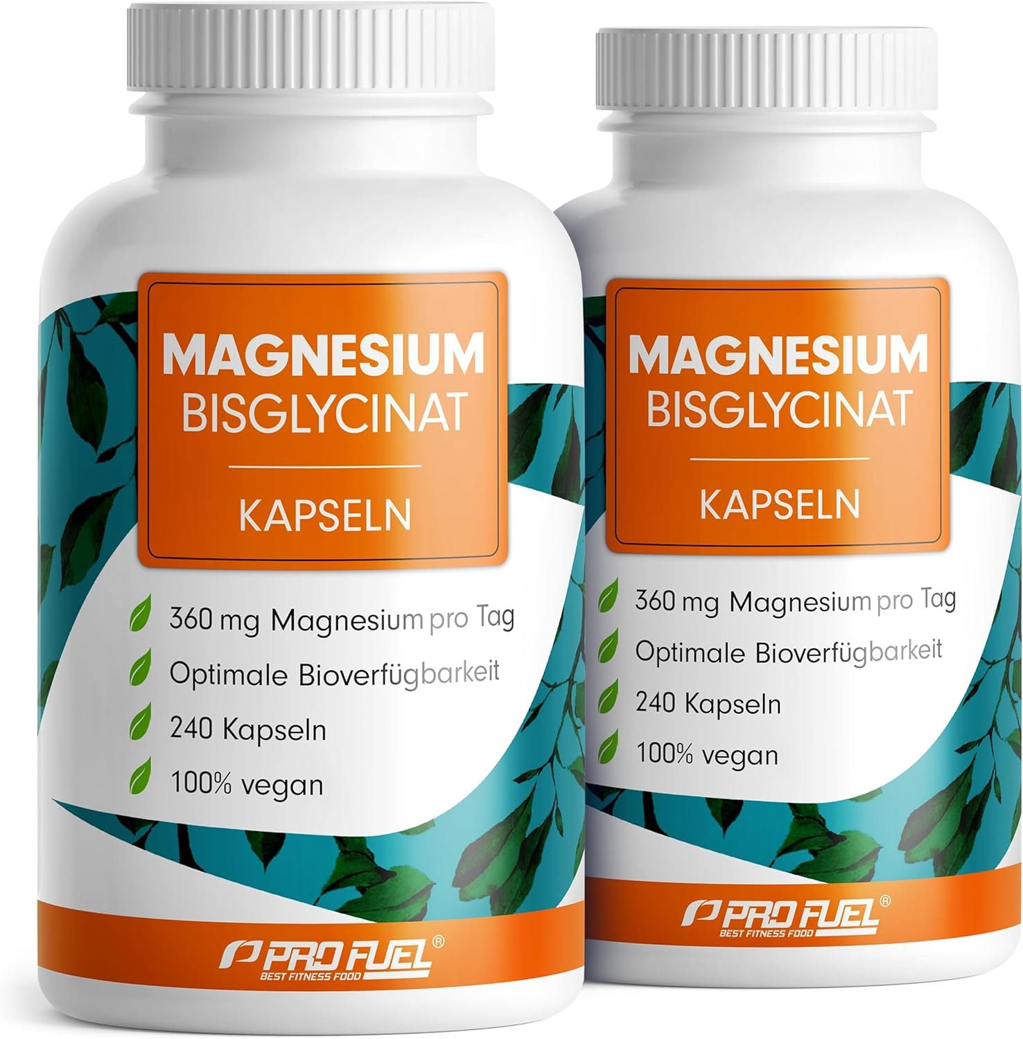 Produktbild von Bewertung ProFuel Magnesium Bisglycinat Kapseln 480 Stück optimal hochdosiert & bioverfügbar - 360 mg Magnesium pro Tag - laborgeprüft mit Zertifikat - 100% vegan - Vorrat für 160 Tage
