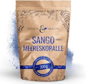 Produktbild von CDF Sports & Health Solutions Sango Meereskoralle Pulver In Großer Packung Mit 300g Und Gratis Dosierlöffel In Deutscher Herstellung Mit Natürlichem Calcium Und Natürlichem Magnesium Im 2:1 Verhältnis