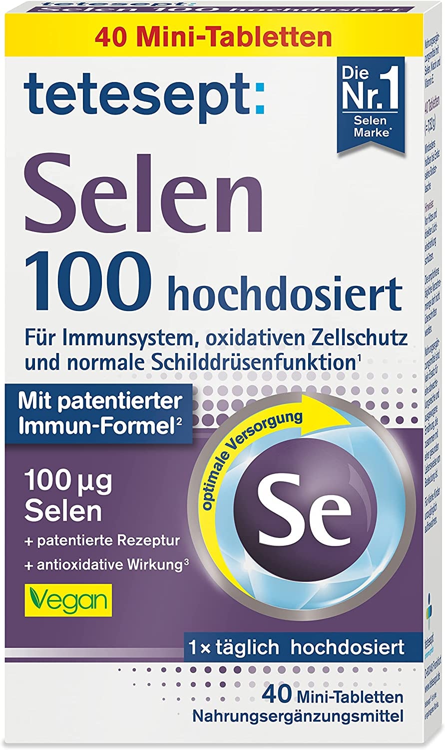 Produktbild von tetesept Selen 100 hochdosiert