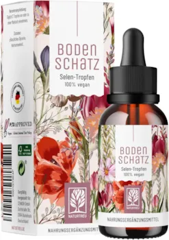 Produktbild von NATURTREU Selen Tropfen hochdosiert 50ml vegan Selen flüssig 200µg Selen pro 2 Tropfen Mit süßem Geschmack Hochdosiertes Natriumselenit 100% natürlich ohne Zusatzstoffe