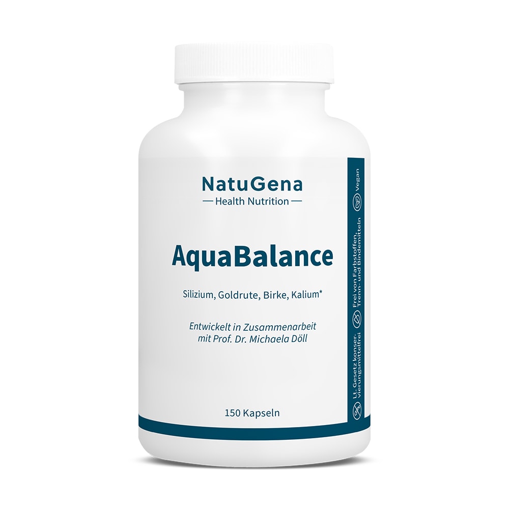 Produktbild von Bewertung NatuGena AquaBalance Silizium, Goldrute & Birke für Nierenfunktion und Elektrolytehaushalt