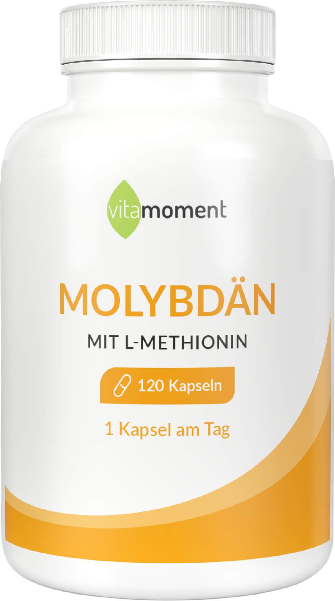 Produktbild von Bewertung vitamoment Molybdän Kapseln Natriummolybdat hochdosiert L-Methionin Verstoffwechslung schwefelhaltiger Aminosäuren Stoffwechsel