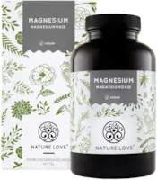 Produktbild von NATURE LOVE Magnesium - 660mg (400mg elementar) je Kapsel - 365 Kapseln (Jahresvorrat) - Höher konzentriert als Magnesiumcitrat - Laborgeprüft, hochdosiert, vegan, in Deutschland produziert