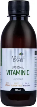 Adelle Davis  Liposomales Vitamin C | 1000 mg | 200 ml hochdosiertes flüssiges Vitamin C Formel mit Sonnenblumen-Lecithin | Vegan | Non-GMO | Sojafrei