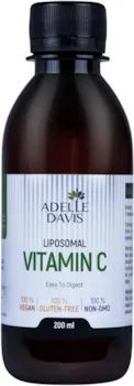 Produktbild von Adelle Davis Liposomales Vitamin C | 1000 mg | 200 ml hochdosiertes flüssiges Vitamin C Formel mit Sonnenblumen-Lecithin | Vegan | Non-GMO | Sojafrei