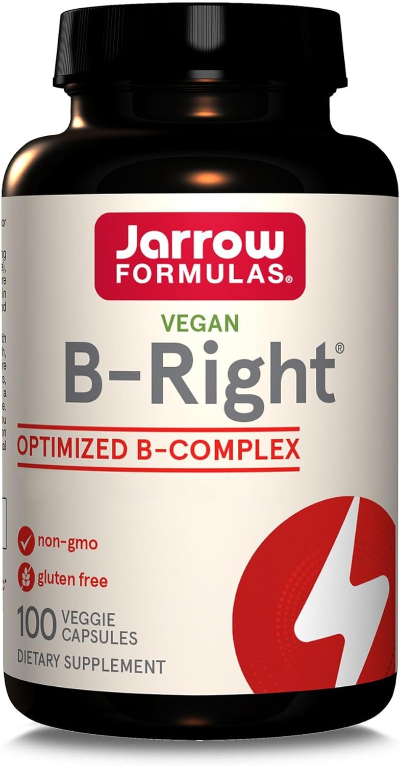 Produktbild von Bewertung Jarrow Formular B-Right Vitamin B-Komplex mit allen 8 B-Vitaminen plus Cholin und Inositol Methylcobalamin Methylfolate 100 Kapseln vegan laborgeprüft und optimal bioverfügbar