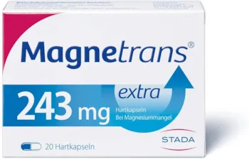Produktbild von Magnetrans extra 243 mg - Magnesiumkapseln für eine schnelle Hilfe bei Muskel- und Wadenkrämpfen, bei nachgewiesenem Magnesiummangel - 1 x 20 Kapseln