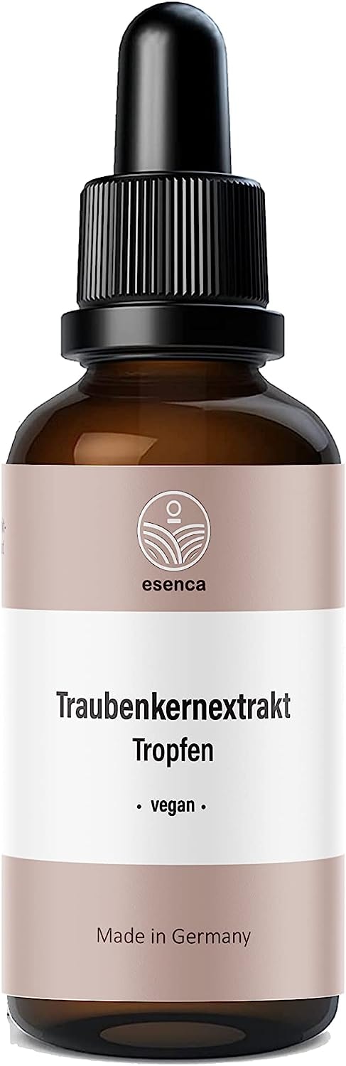 Produktbild von Bewertung esenca OPC Traubenkernextrakt-Tropfen 50 ml französische Weintrauben Vegan ohne Alkohol in Deutschland hergestellt