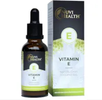 Produktbild von Nuvi Health Vitamin E - 100 I.E - 500 Tropfen = 50 ML - Premium: Natürliches bioaktives D-alpha-Tocopherol aus Sonnenblumenkernen - Hochdosiert - Vegan - Laborgeprüft