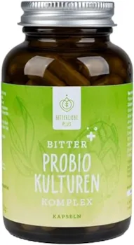 Produktbild von Bewertung BitterLiebe Probio Kulturen Komplex Kapseln mit 15 Mrd. KBEs Darmbakterien für Darmflora 60 Kapseln mit Lactobacillus & Bifidobakterien
