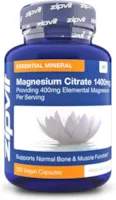 Produktbild von ZIPVIT - Magnesium-Citrat 400 mg, 120 Tabletten. 4-Monats-Vorrat. Unterstützt Muskel- und Knochengesundheit. Vegetarisch.
