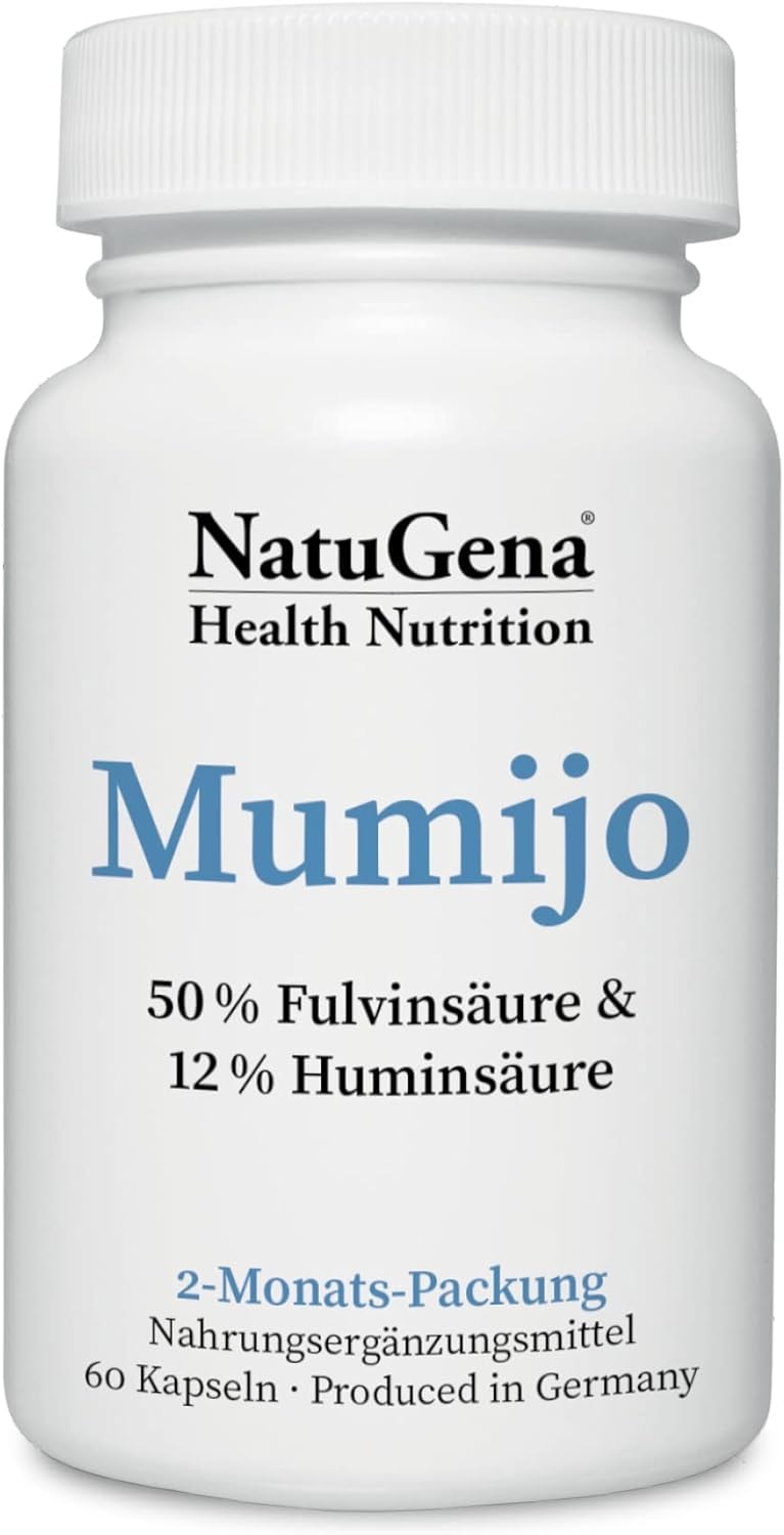Produktbild von Bewertung NatuGena Mumijo 50 % Fulvinsäure 12 % Huminsäure Traditionelles Naturheilmittel aus Zentralasien 60 Kapseln