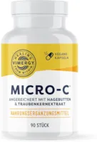 Produktbild von Bewertung Vimergy Micro-C Vitamin C Kapseln 90 Stück 500 mg Vitamin C säurearmes Vitamin C hochdosiert Hagebutte