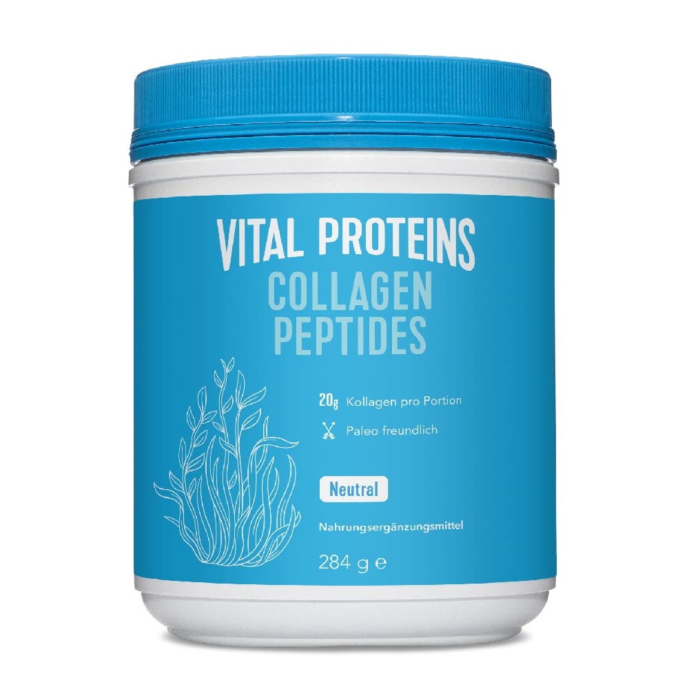 Produktbild von Bewertung VITAL PROTEINS Collagen Peptides Pulver geschmacksneutrales Kollagen-Hydrolysat ohne Zusatzstoffe einfache Zubereitung, löslich in warmen oder kalten Lebensmitteln | 567g