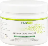 Produktbild von PlusVive - Sango Korallen Pulver - reines Pulver aus der Sango Meereskoralle mit 20% natürlichem Kalzium und 10% natürlichem Magnesium - 300 Gramm - abgefüllt in Deutschland