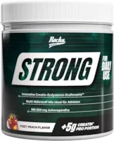 Produktbild von Bewertung Rocka Nutrition Strong Multi-Nährstoff-Mix mit Creatin Ashwagandha Vitamin K2 D3 Magnesium Zink Veganes Kraft Performance Supplement 100% Geschmack 330 g Fizzy Peach