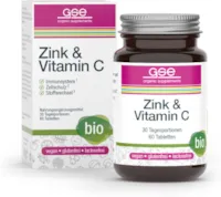 Produktbild von Bewertung GSE Zink und Vitamin C Complex Bio Zink Vitamin C Tabletten für Immunsystem & Zellschutz - Rein pflanzliches Zink und Vitamin C, biologischer Anbau - Vegan, Herstellung in Deutschland - 60 Stück
