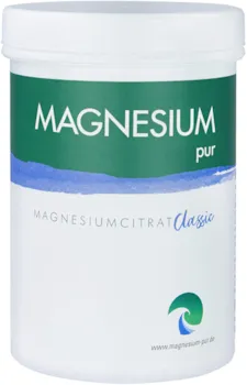 Produktbild von Magnesium Pur Pulver 300g Magnesiumhydrogencitrat Pulver ohne Zusätze