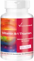 Vitamintrend Vitamin B1 Thiamin 100mg - hochdosiert - 180 vegane Tabletten FÜR 6 MONATE