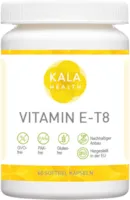 Produktbild von Kala Health Vitamin E Kapseln Hochdosiert - 60 Vitamin E8 T8 Nahrungsergänzungsmittel Antioxidantien Vitamin Tabletten für Haar, Haut & Anti-Aging - GMO-frei & PAK-frei - Hergestellt in der EU