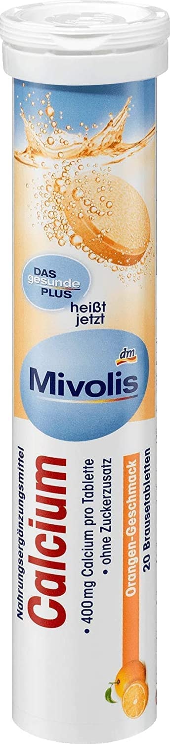 Produktbild von Mivolis Calcium Brausetabletten, 82 g, 20 Brausetabletten