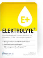 Produktbild von Bewertung Klosterfrau ELEKTROLYTE 20 Sticks unterstützt das Elektrolytgleichgewicht mit Magnesium Zink B5 Kalium Zitrusfrüchtegeschmack vegan