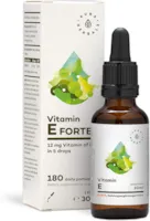 AURA HERBALS Vitamin E Forte 900 Tropfen Öl Hochdosiert und bis zu 180 TAGESPORTIONEN Flüssig 30ml Natürliches Produkt 100% - Vegan - Hohe Bioverfügbarkeit - Einfache Komposition