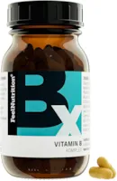 Produktbild von FeelNutrition Vitamin B-Komplex - IM GLAS, OHNE WEICHMACHER - Mit den bioaktiven Formen B12 als Methylcobalamin, B9 als 5-MTHF Quatrefolic® - vegan & hochdosiert - 60 Kapseln