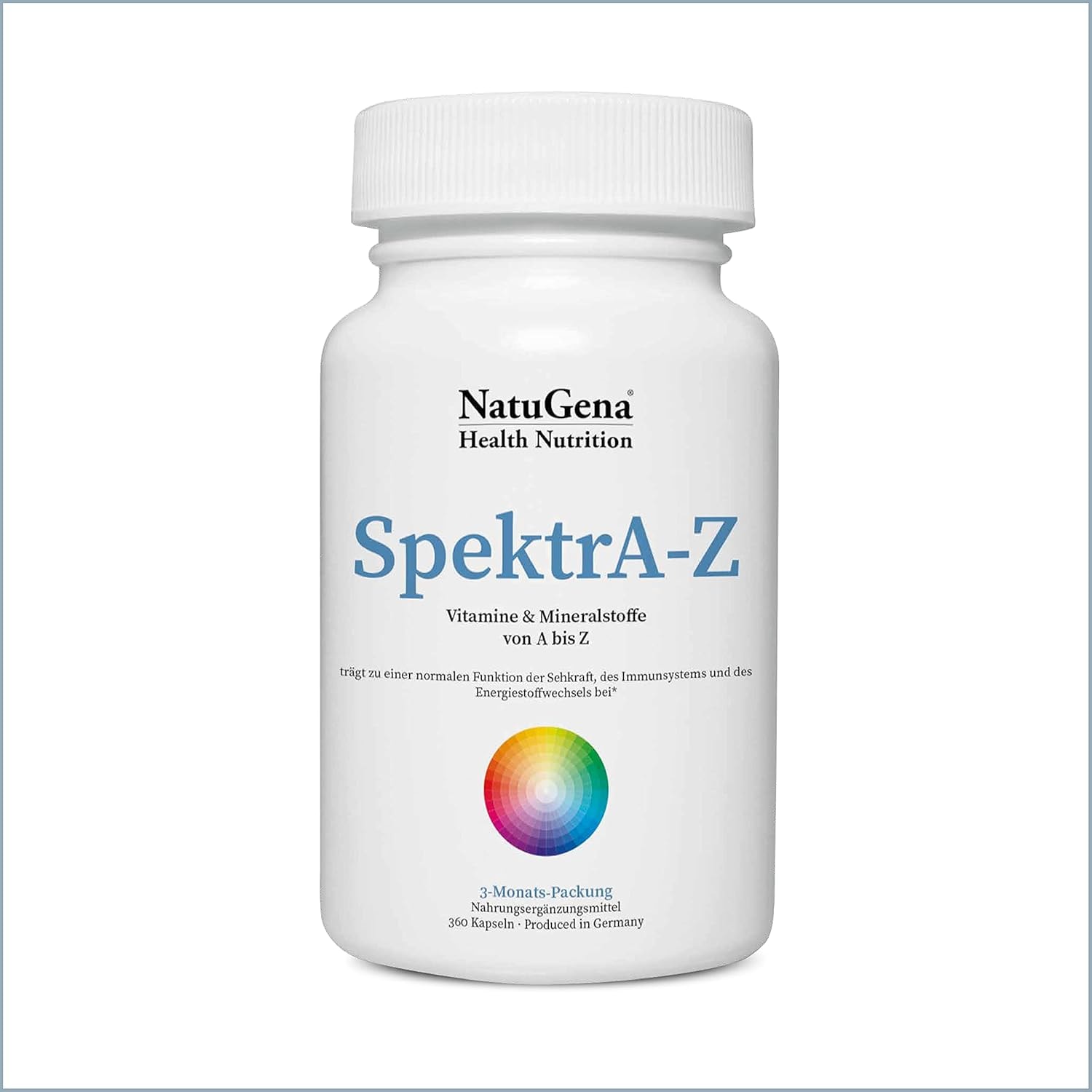 Produktbild von Bewertung NatuGena SpektrA-Z Multivitamine von A-Z umfangreiches Spektrum an bioaktiven Vitaminen und Mineralstoffen 360 Kapseln für 3 Monate