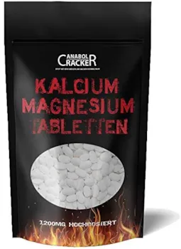 Anabol Cracker  550 Tabletten Kalzium Magnesium Calcium 1200mg Hochdosiert/Tagesportion, für Veganer geeignet