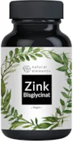 natural elements Zink-Bisglycinat (Zink-Chelat) von Albion® - 25mg Zink - 365 Tabletten - Premium - Laborgeprüft, hochdosiert