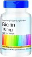 Produktbild von Fair & Pure Vitamin B7 Biotin Tabletten - 10mg - HOCHDOSIERT - vegan - 180 Tabletten