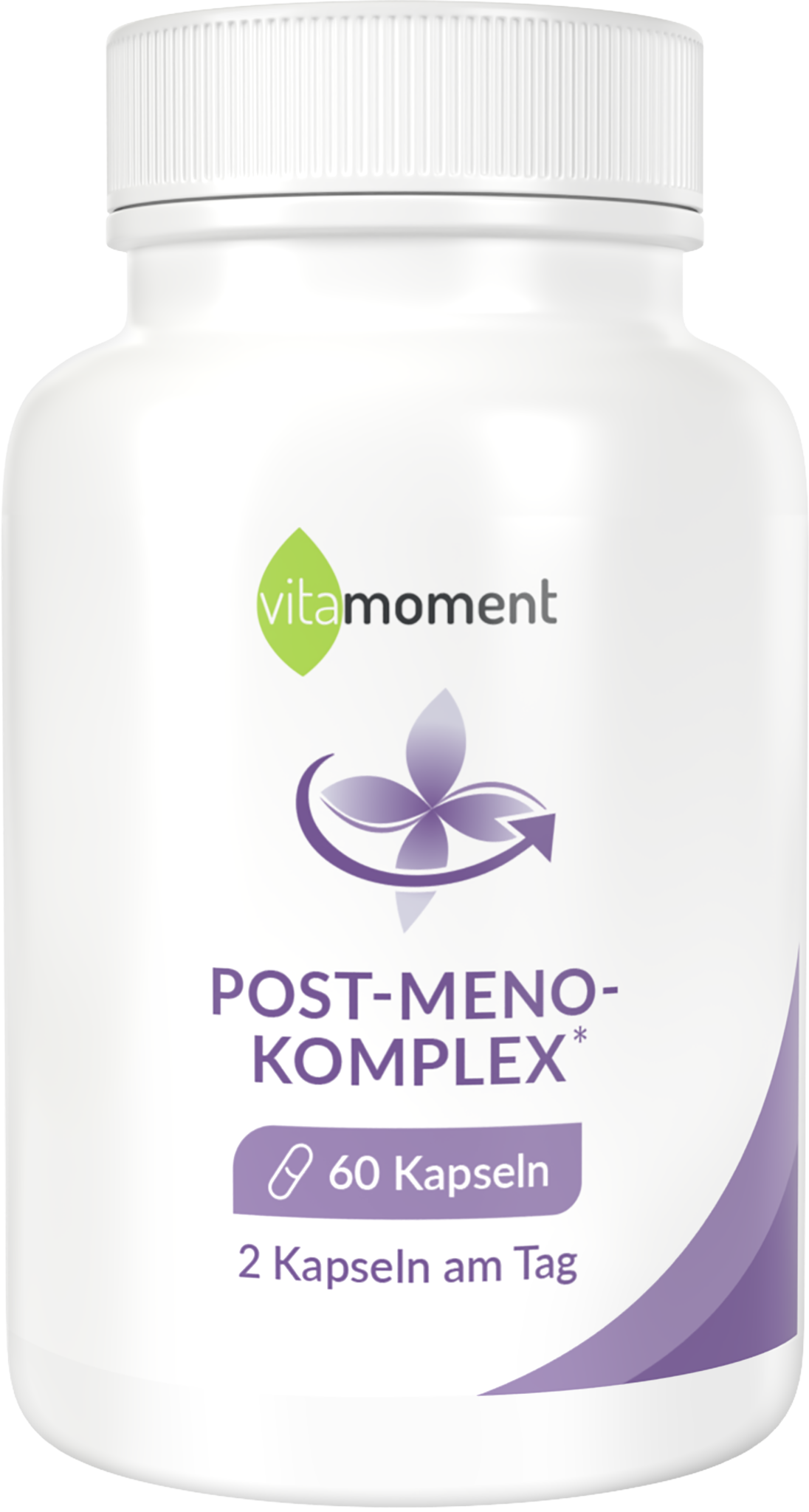Produktbild von Bewertung vitamoment Post-Meno-Komplex Kapseln Calcium Vitamin C B-Vitamine Vitamin D Traubensilberkerze Hopfen Rotklee Beendete Menopause Energiestoffwechsel Hormone Knochen