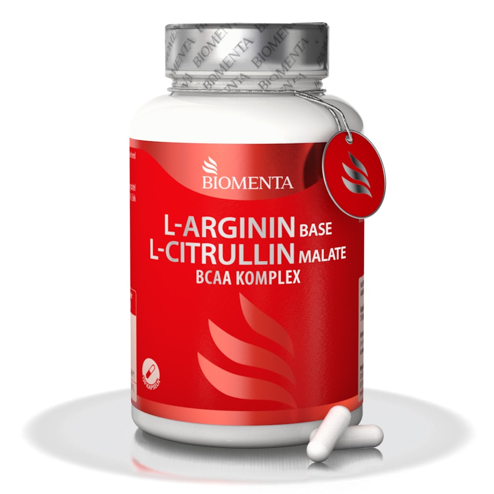Produktbild von Bewertung BIOMENTA L-Arginin Citrullin BCAAs und Zink