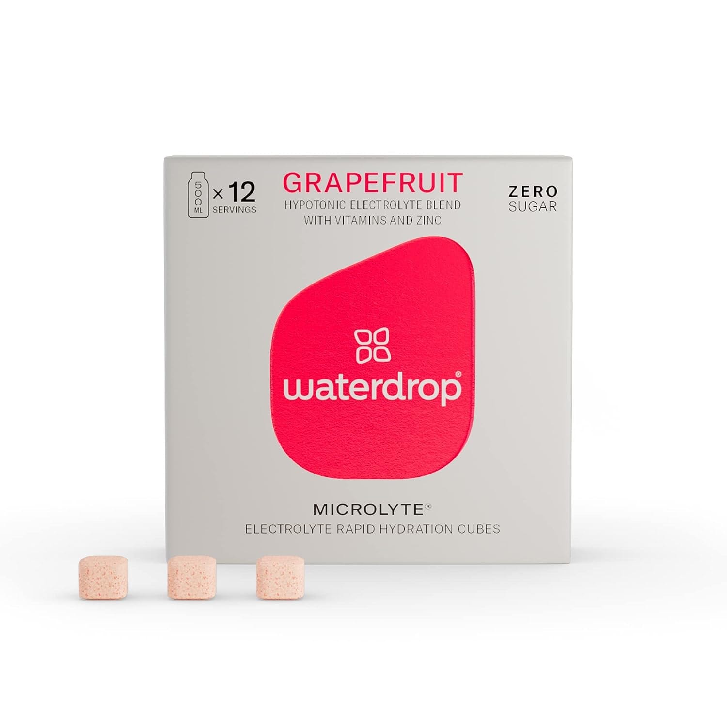 Produktbild von Bewertung waterdrop Microlyte GRAPEFRUIT 5 Elektrolyten 9 Vitaminen Zink Elektrolytgetränk ohne Zucker 12 Portionen Elektrolyt Pulver Veganes Sportgetränk, kalorienfrei zur schnellen Hydration