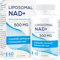 Yipmai Liposomales NAD+ 500mg mit TMG 250mg Softgels Maximale Stärke Unterstützt Anti-Aging & Mentale Leistungsfähigkeit (60 Stück (1er Pack))