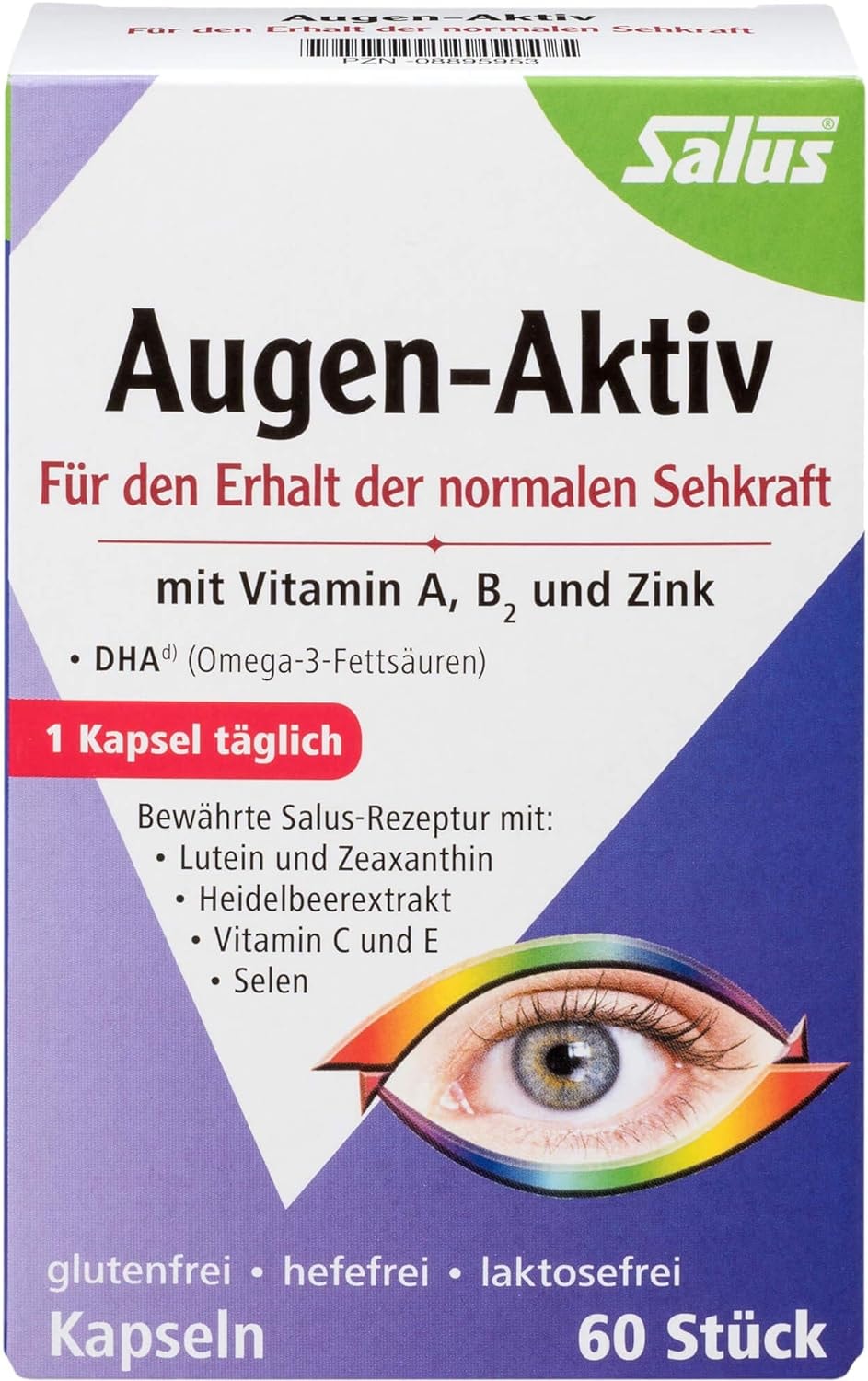 Produktbild von Bewertung Augen Aktiv Kapseln Salus
