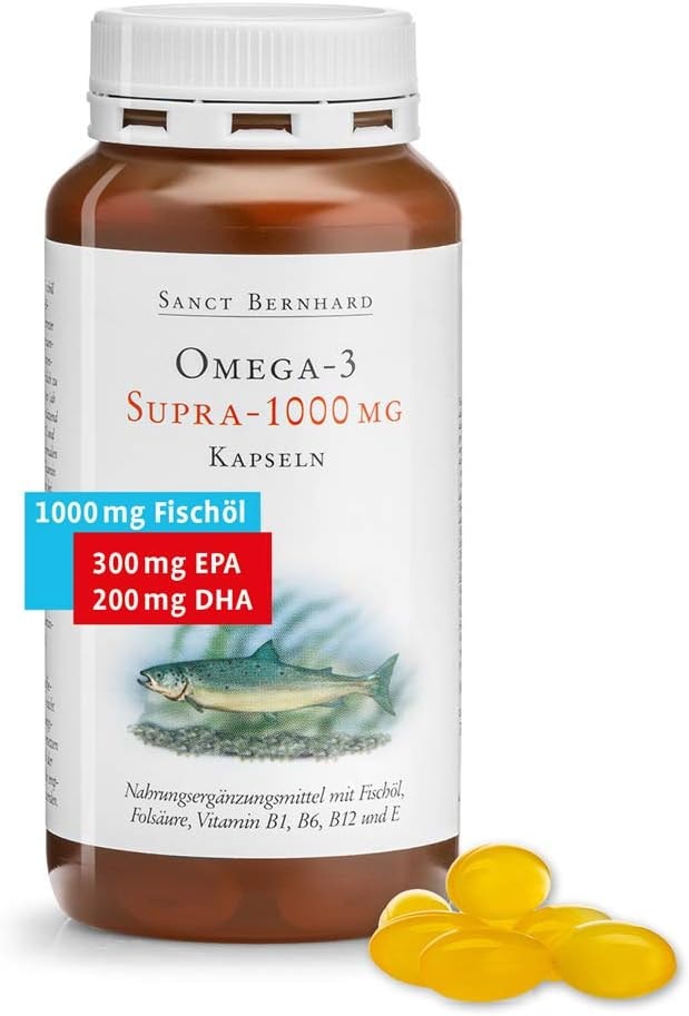 Produktbild von Bewertung Sanct Bernhard Omega 3 Supra 1000 Kapseln 120 Stück