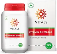 Produktbild von Bewertung VITALS Vitamin B1 Thiaminhydrochlorid 250 mg 100 Kapseln. 100% vegan.