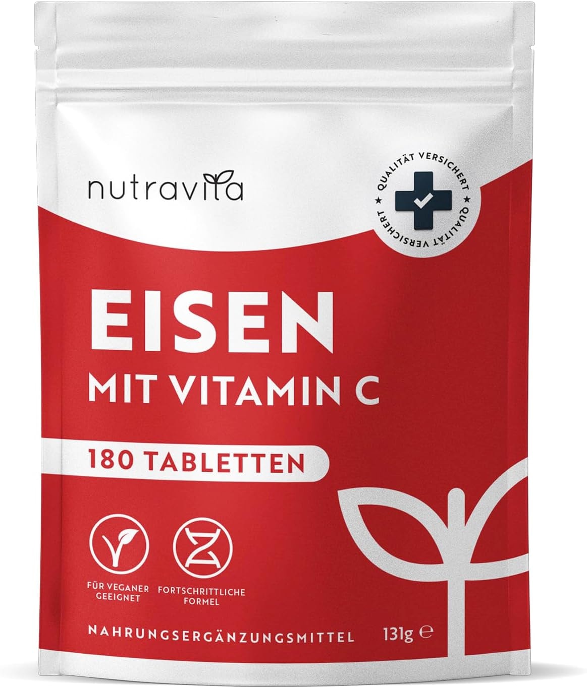 Produktbild von Bewertung nutravita Eisentabletten mit Vitamin C