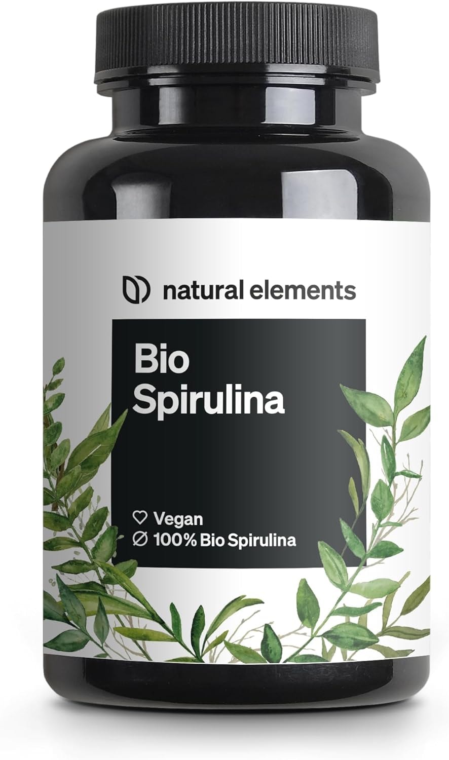 Produktbild von Bewertung natural elements Bio Spirulina Presslinge 500 Tabletten vegan hochdosiert ohne unnötige Zusätze in Deutschland produziert & laborgeprüft