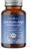effective nature Rotalge Lithothamnium calcareum 180 Stück für 3 Monate Bio-Rotalge Kapseln Besonders hohe Bio-Verfügbarkeit Mit 800 mg Calcium pro Tag