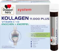 Produktbild von Doppelherz system KOLLAGEN 11.000 PLUS – Mit Nährstoffen, die zur Gesundheit des Bewegungsapparates und zum Zellschutz beitragen – 30 Trinkfläschchen