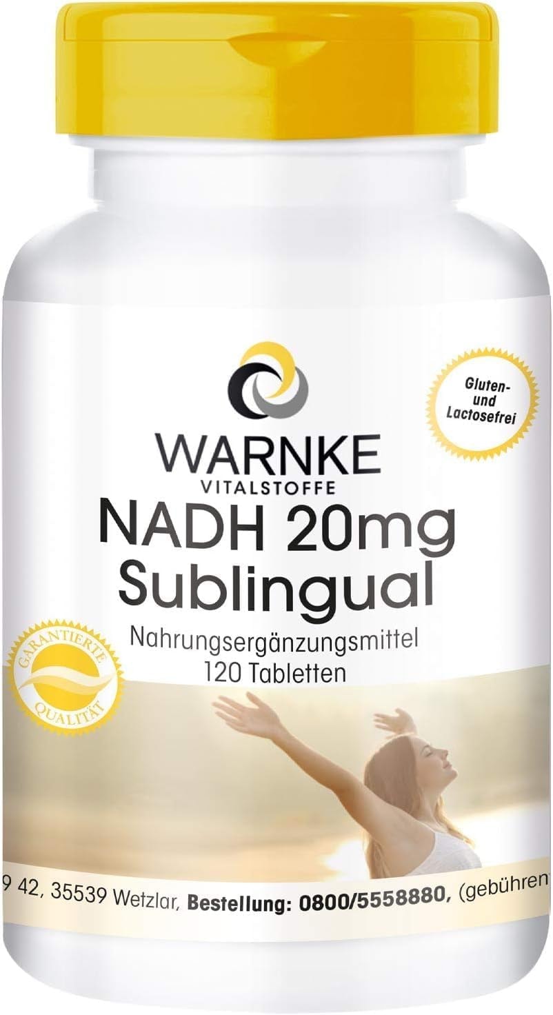 Produktbild von Bewertung WARNKE VITALSTOFFE NADH Sublingual 20mg hochdosiert & vegan 120 Tabletten Warnke Vitalstoffe