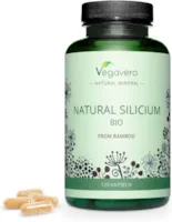 Produktbild von Vegavero BIO SILIZIUM 120 Kapseln 100% Bio, natürlich & vegan Organisches Silizium aus Bambusextrakt Hohe Bioverfügbarkeit | 300 mg | Ohne Zusätze