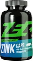 Produktbild von ZEC+ Nutrition Zink Caps – 120 Kapseln mit Zink-Bisglycinat, Zink-Präparat mit essenziellen Spurenelementen, Made in Germany
