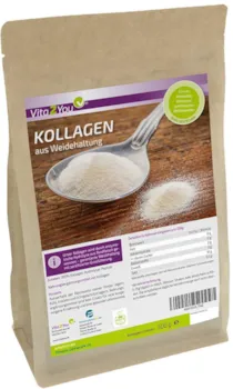 Produktbild von Vita2You Collagen Pulver 500g Solugel aus Weidehaltung und zertifizierter grasfütterung - Kollagen Hydrolysat Peptide Typ 1 und 3 Eiweiss - Premium Qualität