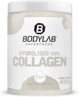 Bodylab24 Hydrolised 100% Collagen 400g, reines Kollagen-Hydrolysat, 9.5g Eiweiß je Tagesdosis, unter 1g Fett und Kohlenhydrate, ideal zum Einrühren in Wasser, Fruchtsaft oder Heißgetränk, Neutral