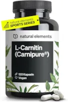 Produktbild von Bewertung natural elements L-Carnitin 2000 Premium Carnipure von Lonza 120 Kapseln Laborgeprüft hochdosiert vegan