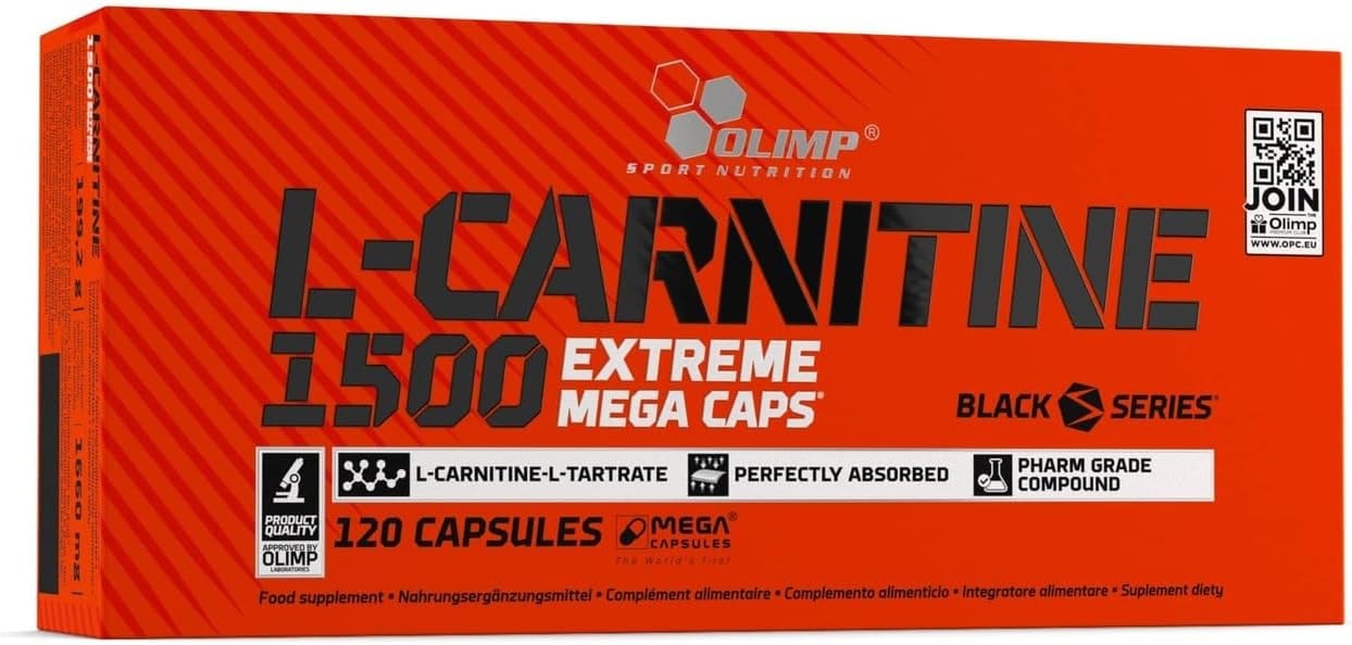 Produktbild von Bewertung OLIMP SPORT NUTRITION L-Carnitine 1500 extreme mega Caps 120 Kapseln 1500 mg L-Carnitin in Form von Tartrat je Kapsel 120 Stück